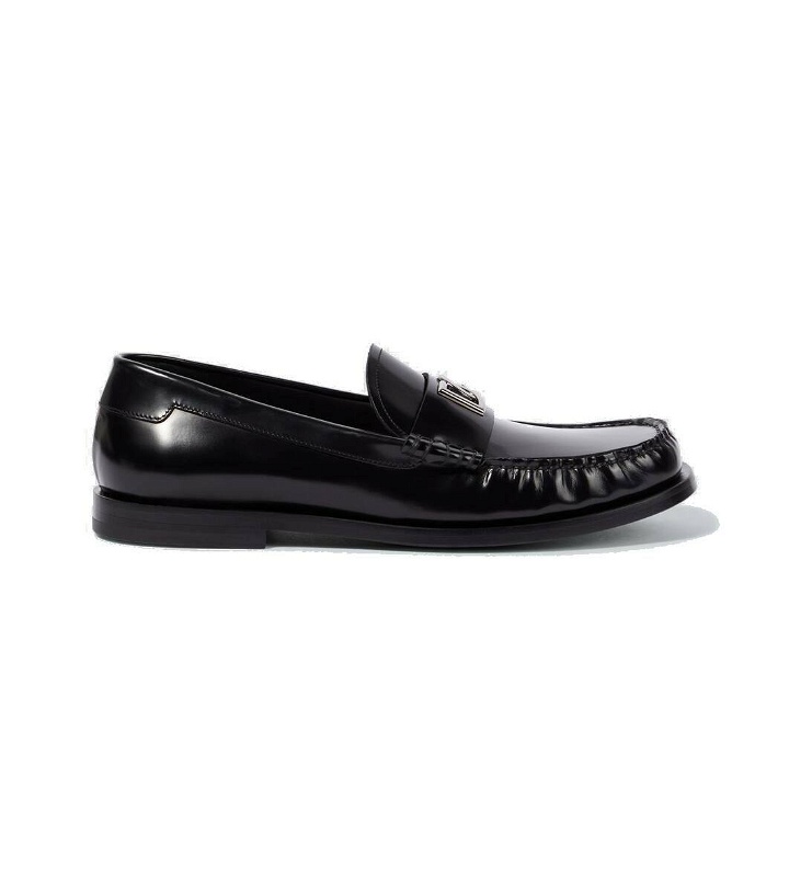 Photo: Dolce&Gabbana DG polished leather loafers