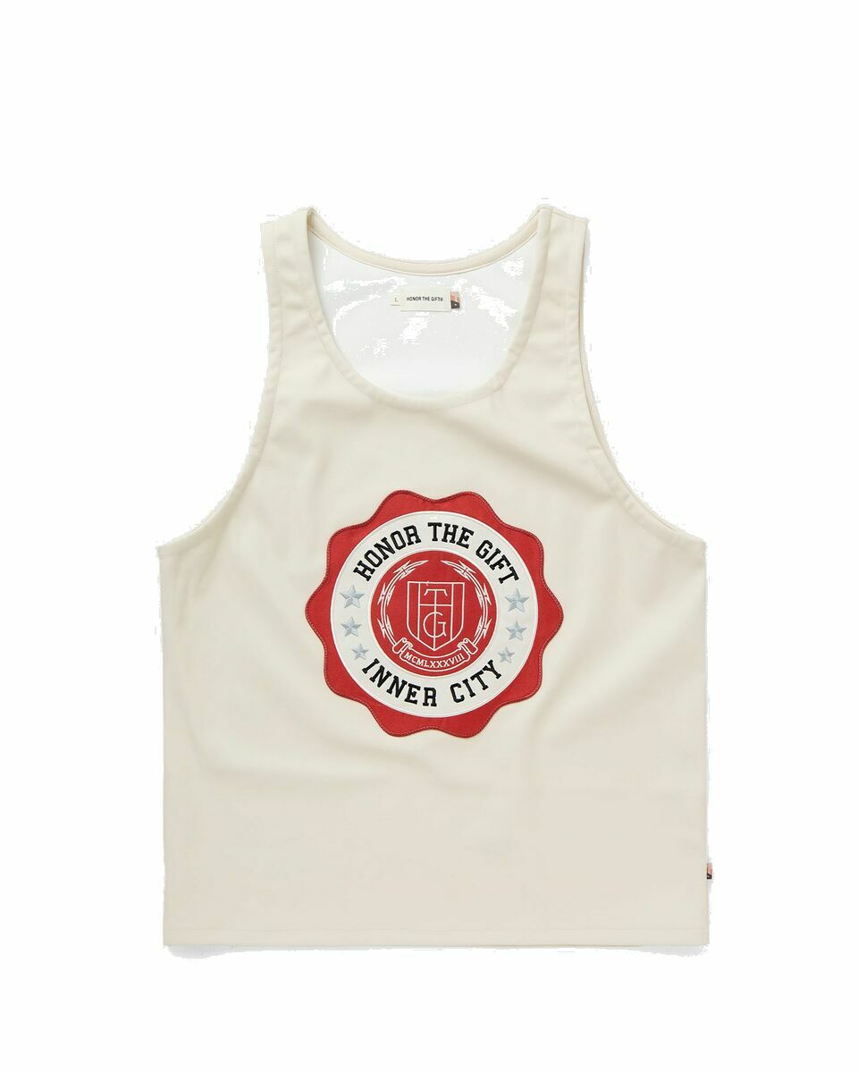 Photo: Honor The Gift Vegan Leather Tank Beige - Mens - Tank Tops