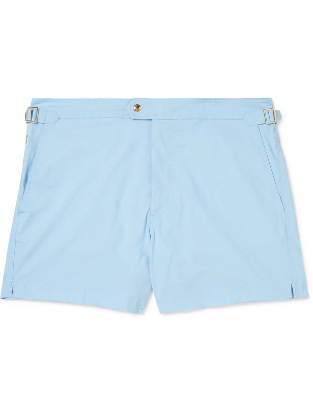 Photo: TOM FORD - Slim-Fit Short-Length Swim Shorts - Blue