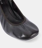 Lemaire Square Ballerina 55 leather Mary Jane pumps