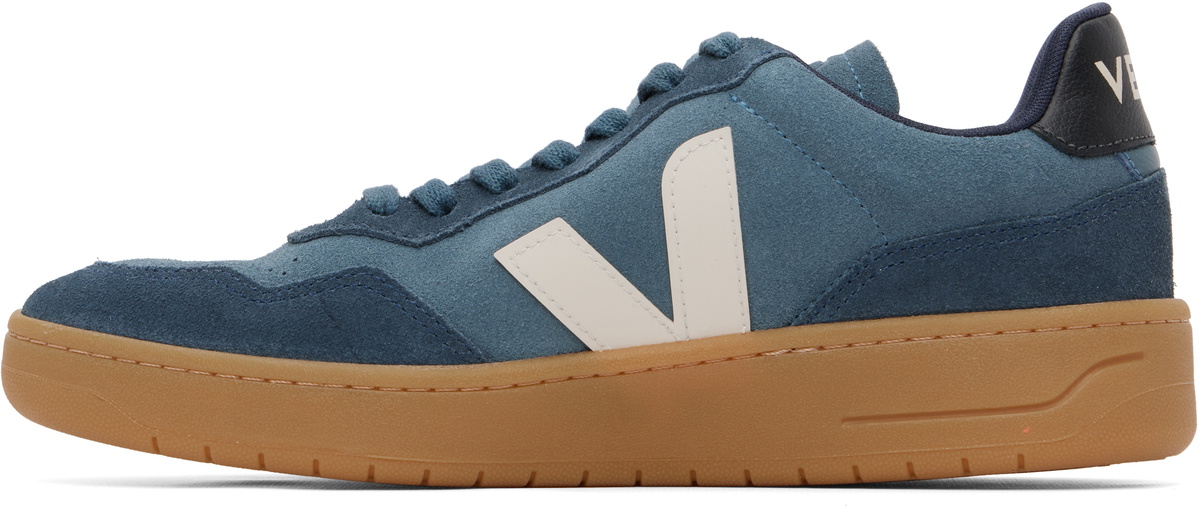 VEJA Blue V-90 Suede Sneakers