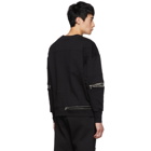 Alexander McQueen Black Zip Sweatshirt