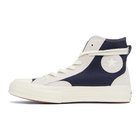 Converse Navy and Grey Final Club Chuck 70 High Sneakers