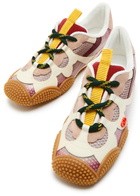 Valentino Garavani Amphibia Panelled Mesh Sneakers Pink