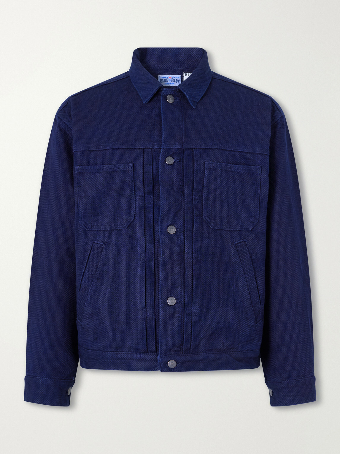 Blue Blue Japan - Sashiko-Cotton Jacket - Blue