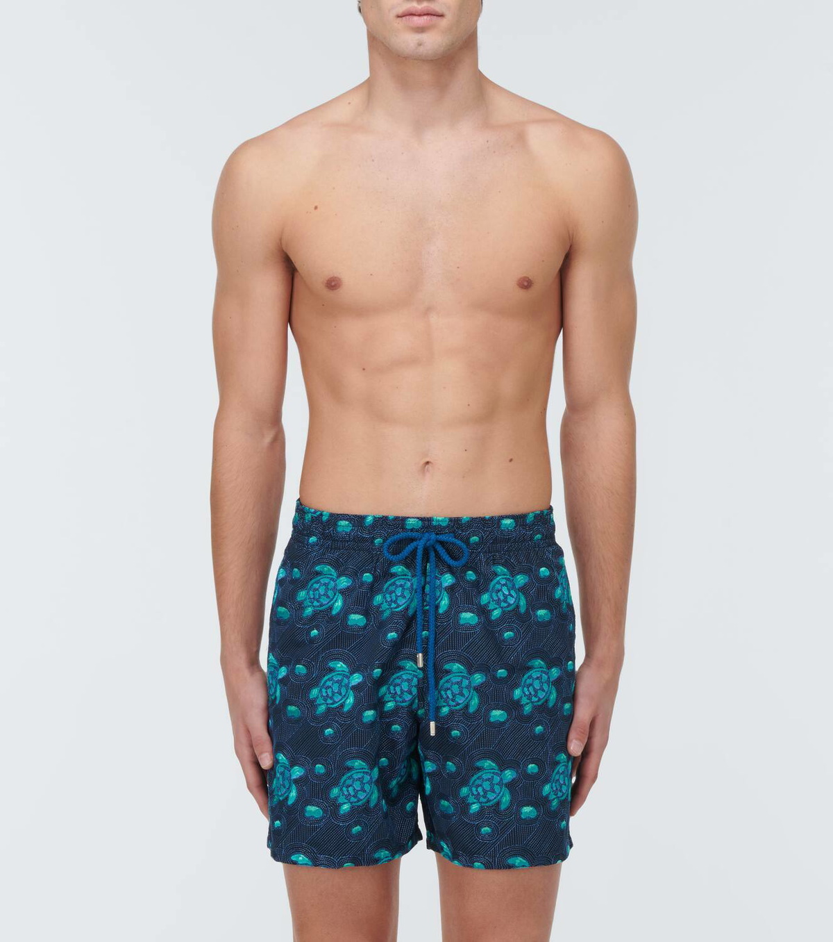 VILEBREQUIN Men Long Stretch Swim Trunks Starlettes and Turtles Tie & Dye main image 1