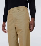Auralee Finx cotton-blend chambray pants