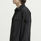 Stone Island Men's Ghost Nylon Smerigliato Shirt Jacket in Black