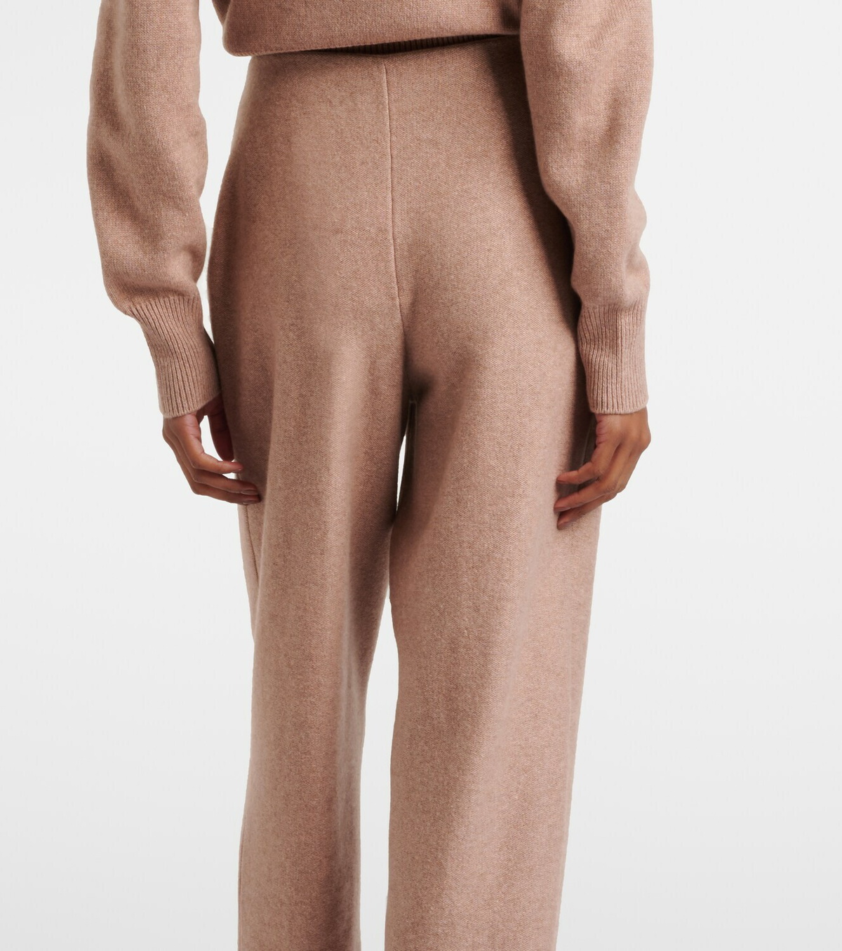 Loro Piana Rose Island cashmere and linen cropped pants