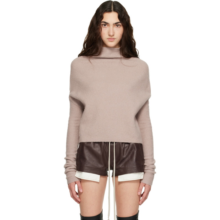 Photo: Rick Owens Pink Tower LS Crater Sweater