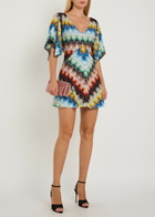Missoni Patterned Lace Mini Dress Multicoloured