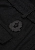 Moncler Wide-leg Wool Trousers Black