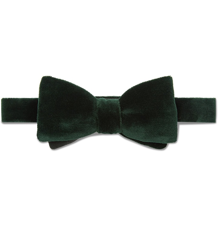 Photo: Favourbrook - Pre-Tied Cotton-Velvet Bow Tie - Green