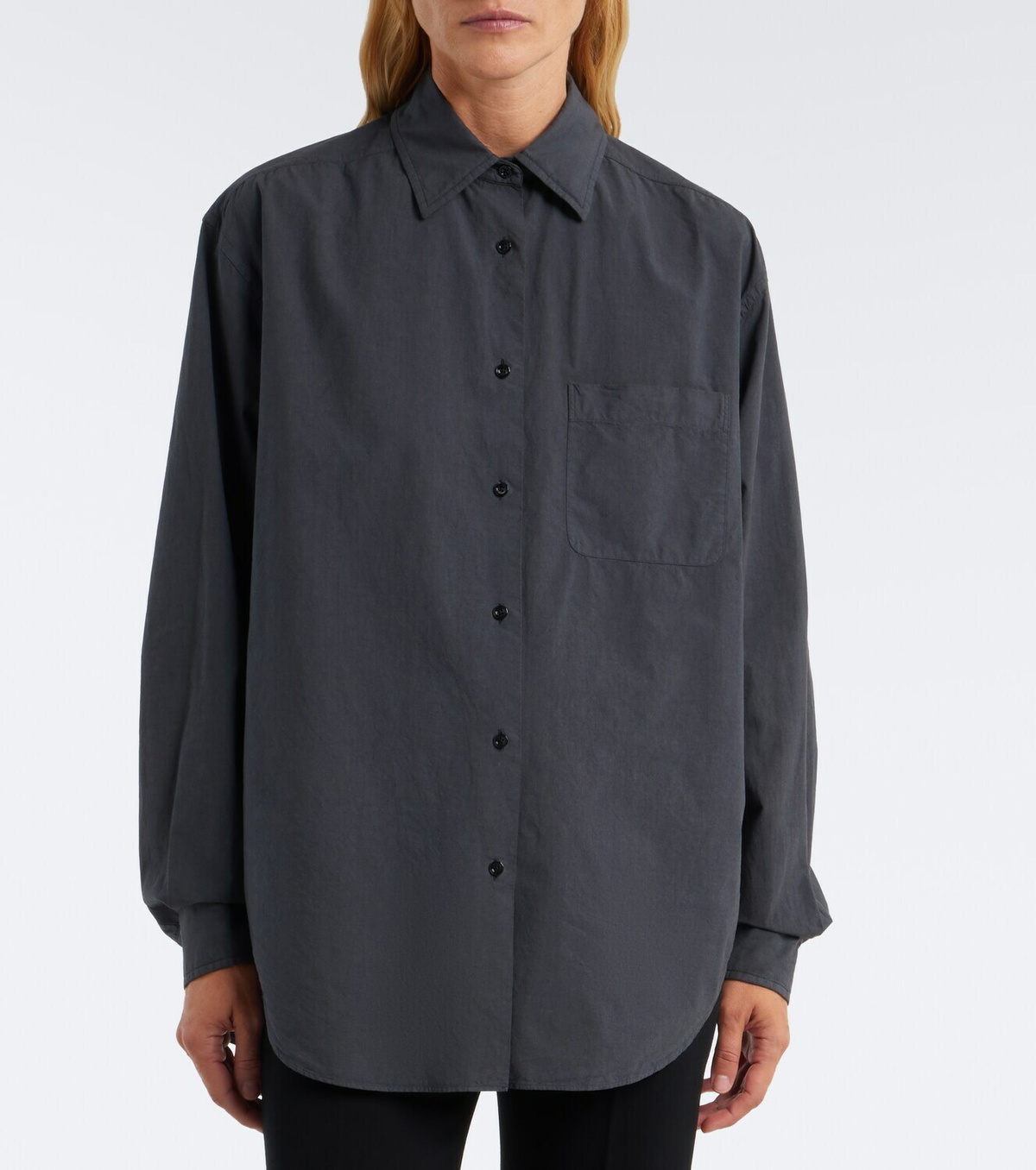 The Row Ludao cotton and silk shirt