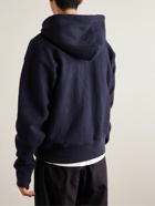 The Row - Naoki Brushed Cotton-Jersey Hoodie - Blue