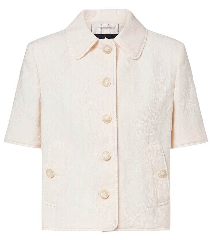 Photo: Etro Cottton-blend jacquard jacket