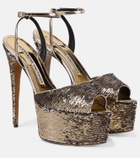 Alexandre Vauthier Sequined platform sandals
