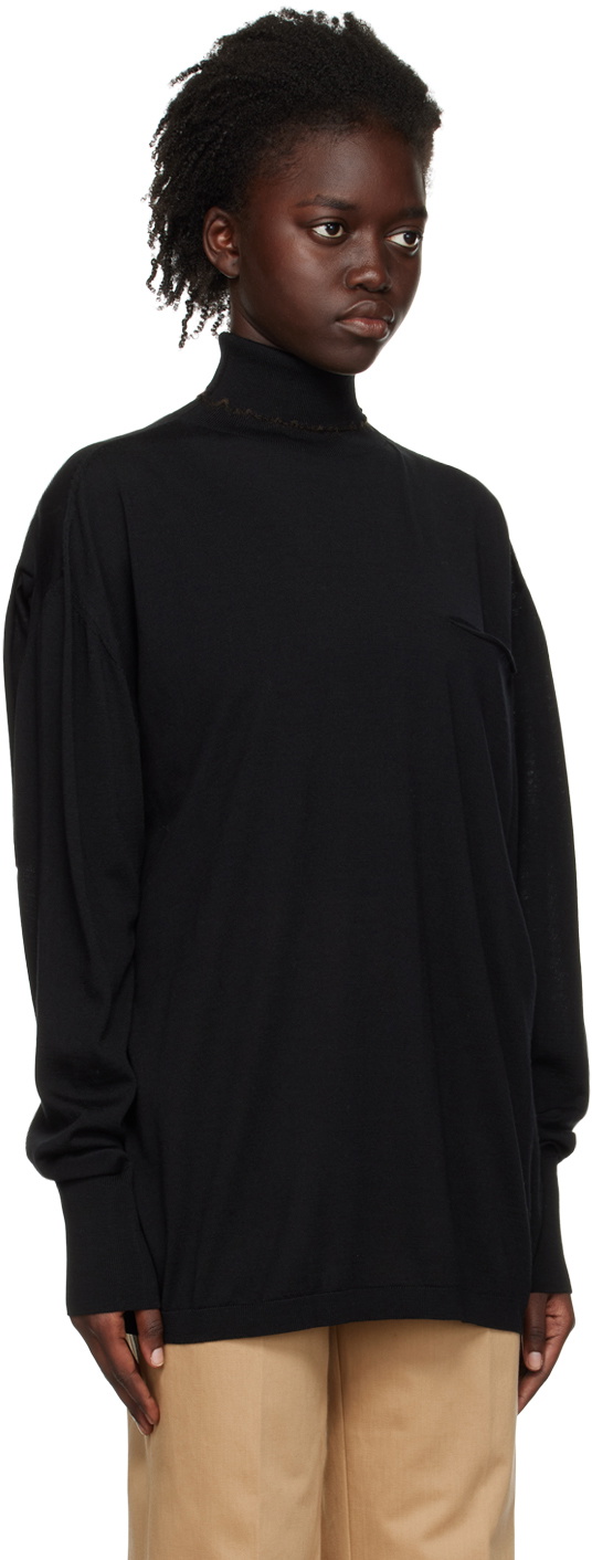 Quira SSENSE Exclusive Black Lettuce Pullover