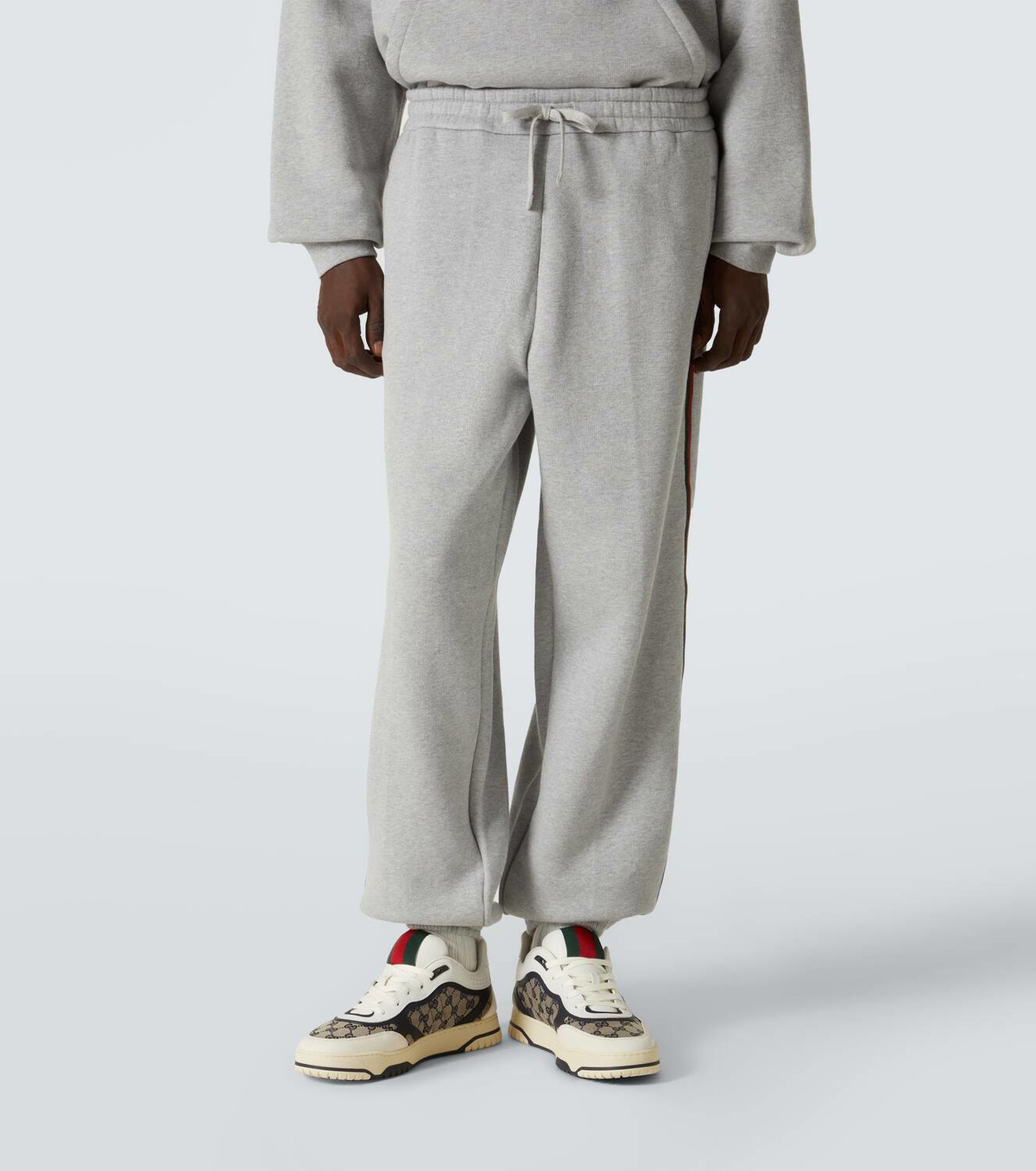 Gucci Web cotton jersey sweatpants