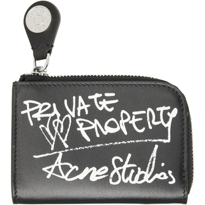 Photo: Acne Studios Black Compact Zip Wallet