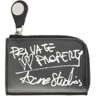 Acne Studios Black Compact Zip Wallet
