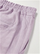 Fendi - Straight-Leg Linen, Lyocell and Cotton-Blend Bermuda Shorts - Purple