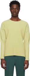 HOMME PLISSÉ ISSEY MIYAKE Beige Monthly Color January Long Sleeve T-Shirt