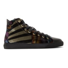 Paul Smith Multicolor Velvet Sirius High-Top Sneakers