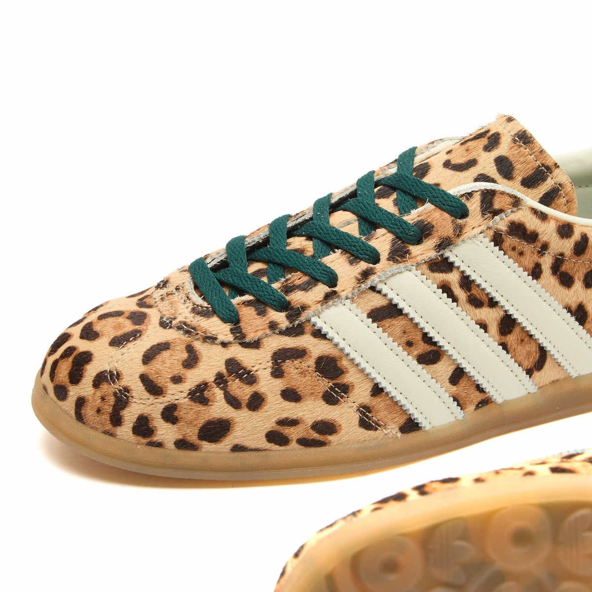 Adidas Women's Gazelle Lo Pro Leopard Sneakers in Magic Beige/Ivory/Gum ...