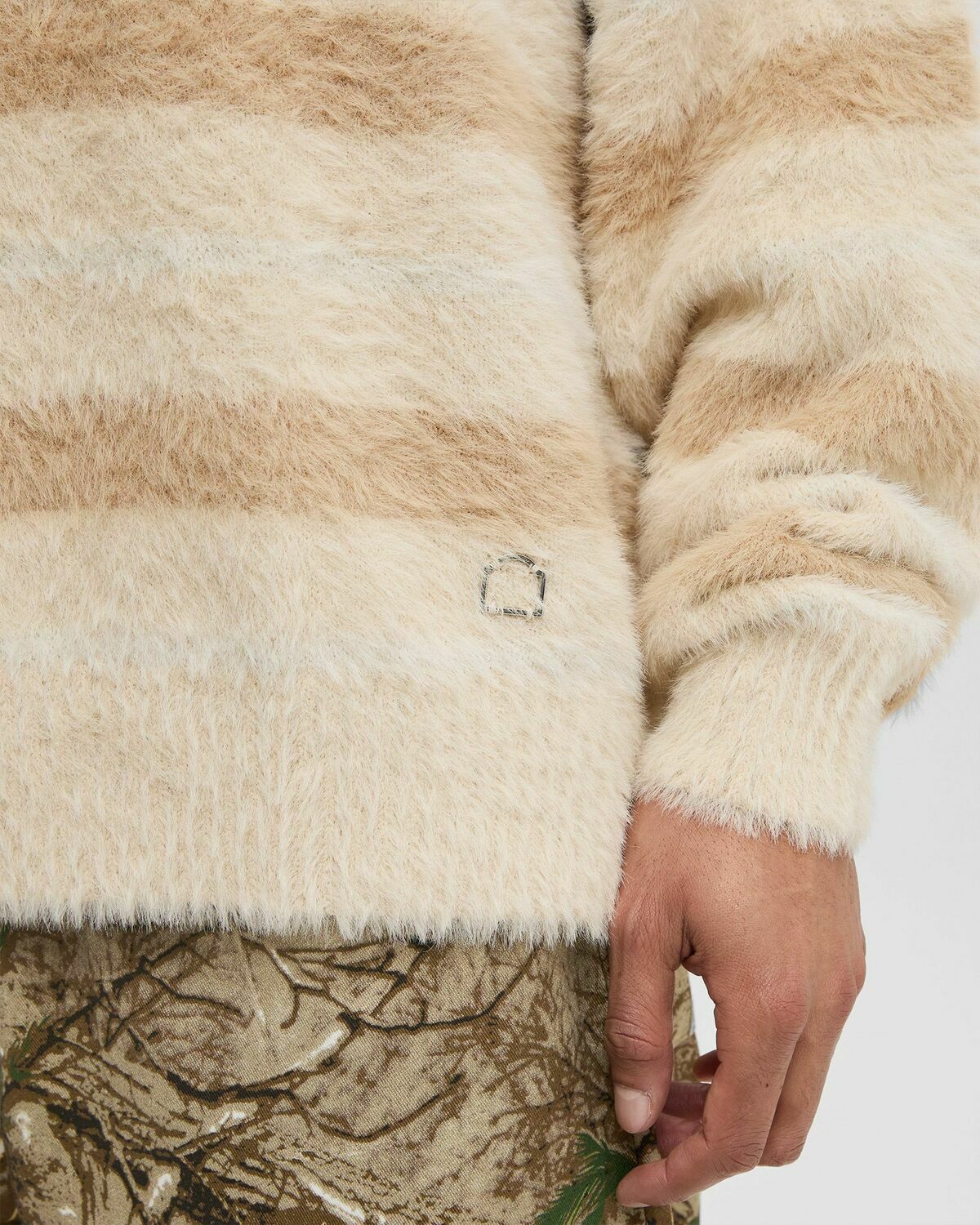 Reternity FURRY KNIT SWEATER Multi-color Mens Pullover