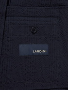 Lardini - Slim-Fit Unstructured Cotton-Blend Seersucker Blazer - Blue