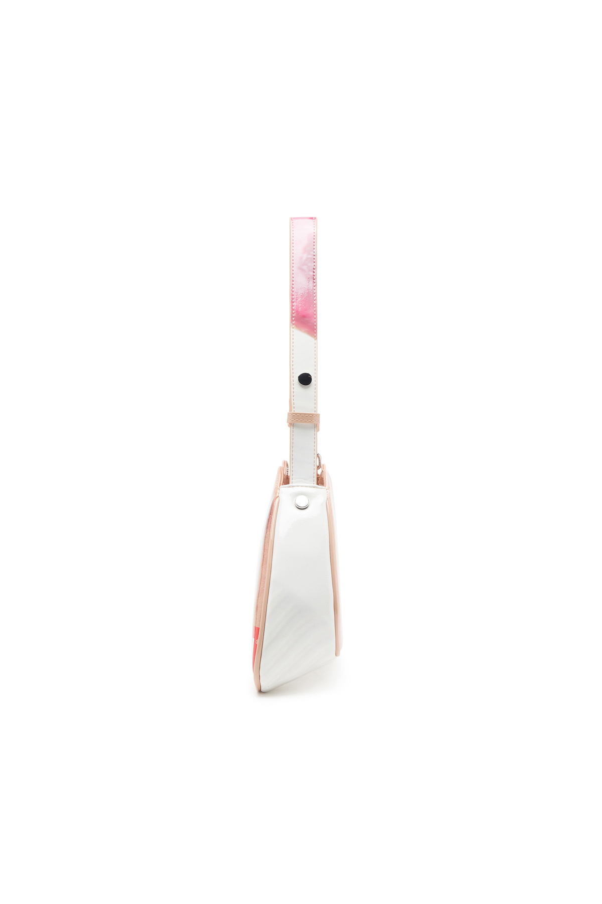 Diesel Play-Shoulder bag in printed glossy PU - Shoulder Bags Womens in White