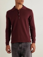 PIACENZA 1733 - Slim-Fit Cashmere Polo Shirt - Burgundy