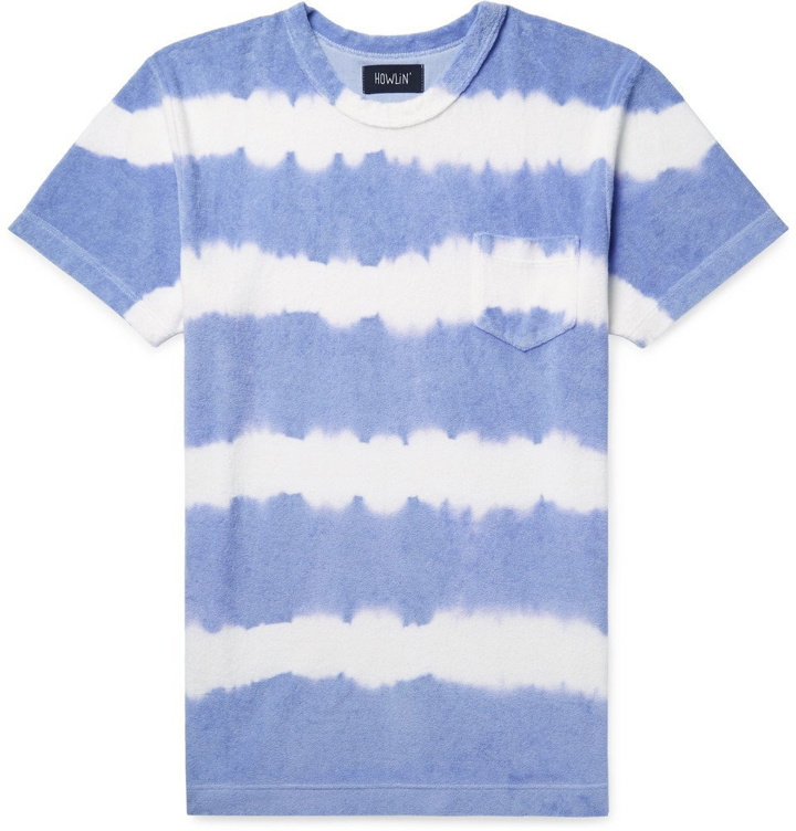 Photo: Howlin' - Tie-Dyed Cotton-Blend Terry T-Shirt - Violet