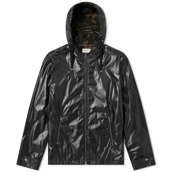 Photo: Saint Laurent Nylon Camo Lined Windrunner Jacket