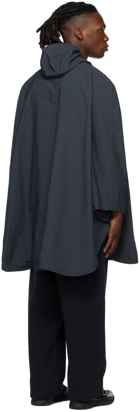 District Vision Navy Andy Packable Poncho