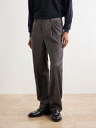 Brioni - Capri Wool-Gabardine Trousers - Gray