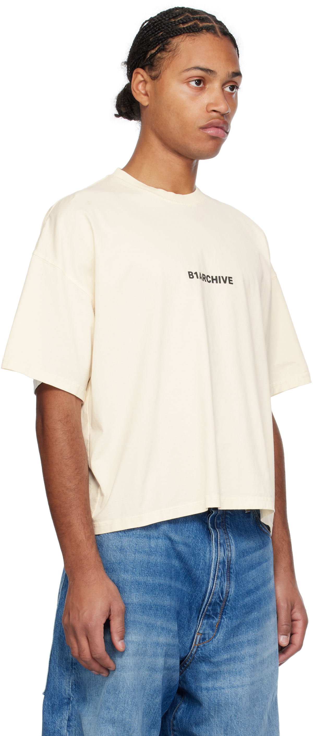 B1ARCHIVE Off-White Crewneck T-shirt