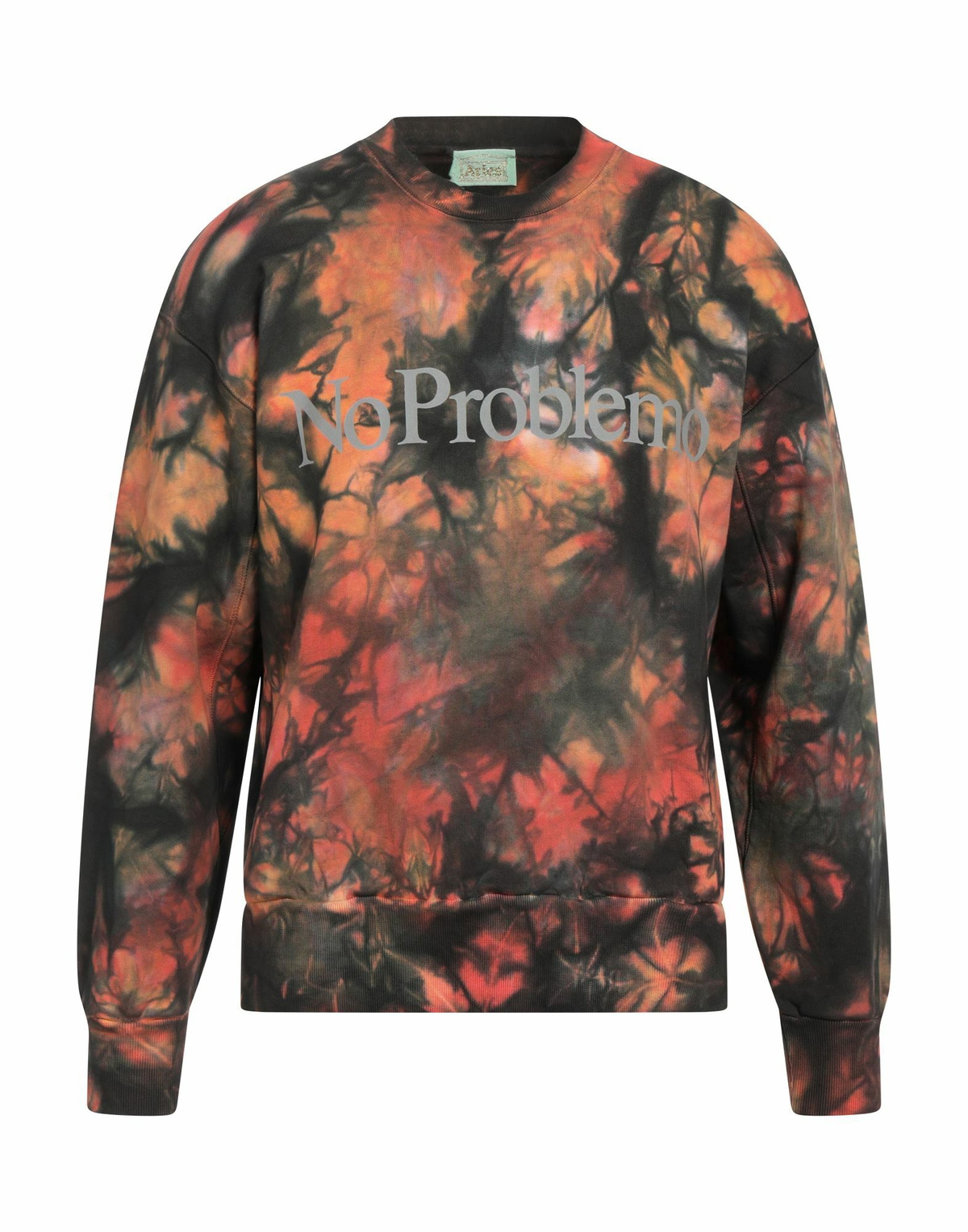 Aries Mens Sweatshirt in Orange