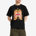 A Bathing Ape Men's Colors Tiger T-Shirt in Black