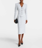 Alessandra Rich Striped tweed jacket