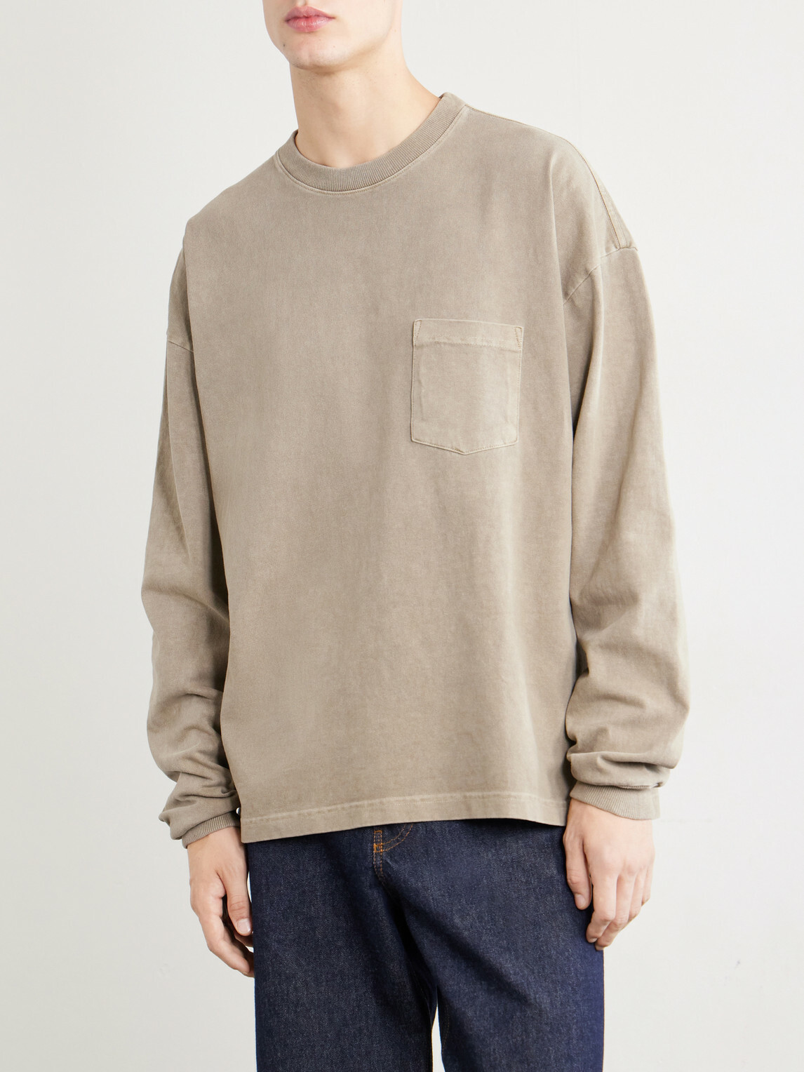 AGOLDE - Lucan Cotton-Jersey T-Shirt - Brown