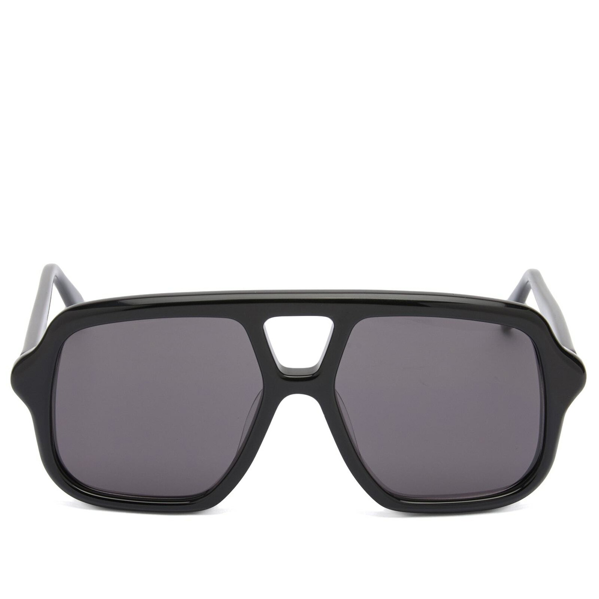 Loewe Eyewear Slim Pilot Sunglasses in Black/Grey 
