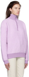 Jacquemus Purple 'La Maille Berger' Half-Zip Sweater