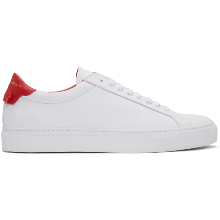 Photo: Givenchy White and Red Urban Knots Sneakers 