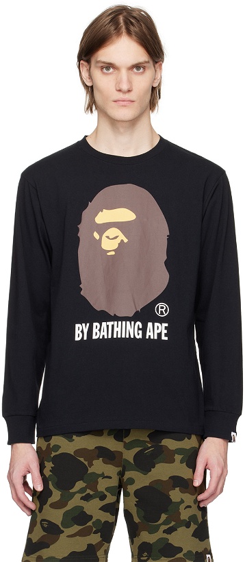 Photo: BAPE Black 'A Bathing Ape' Long Sleeve T-Shirt