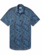 Etro - Slim-Fit Paisley-Print Cotton-Poplin Shirt - Blue