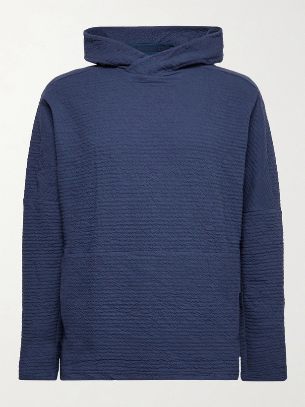 Photo: Nike Training - Textured Dri-FIT Hoodie - Blue