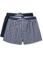 HUGO BOSS - Two-Pack Cotton Boxer Shorts - Blue