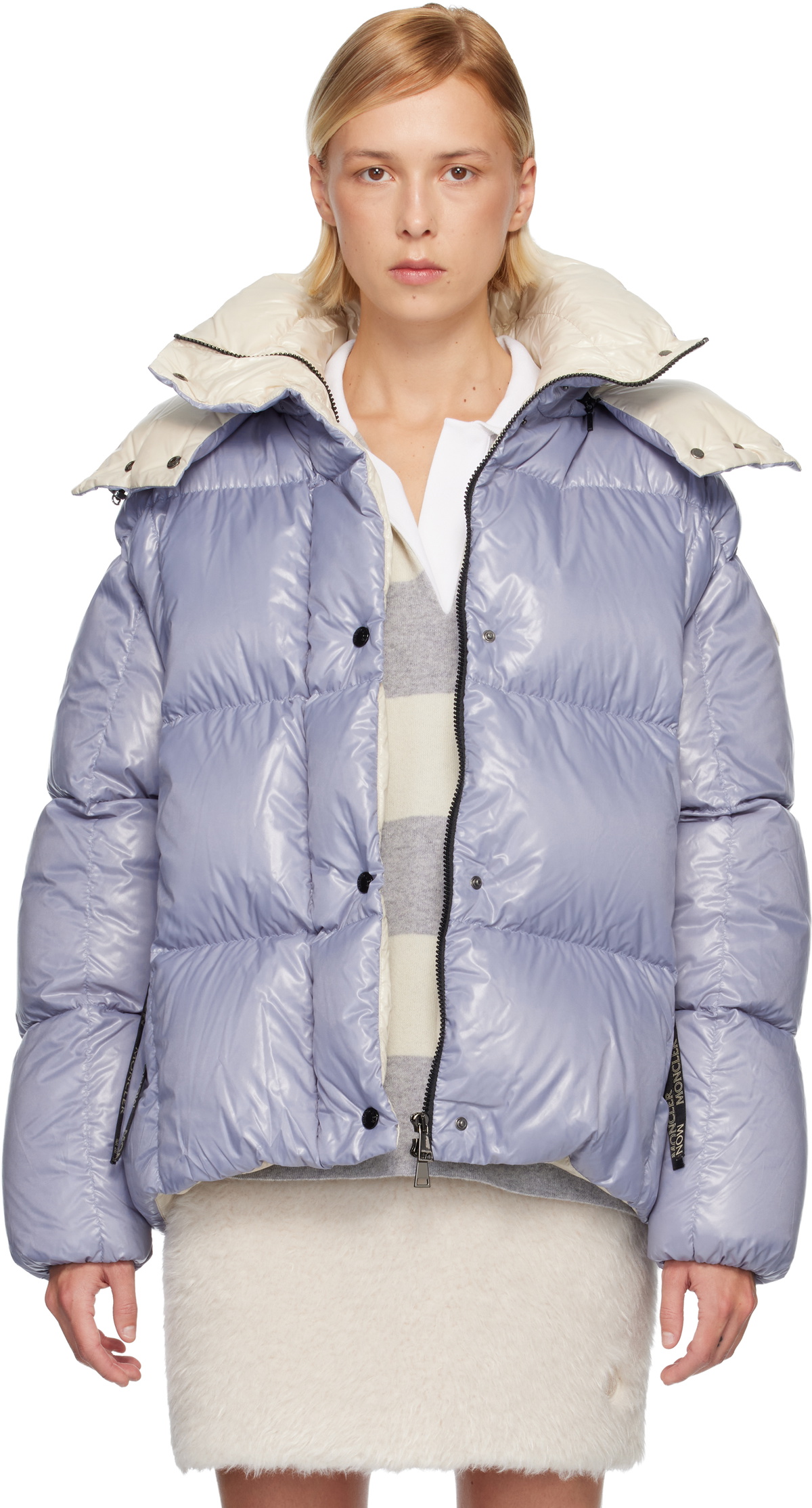 MONCLER Evandra Nylon Blend Down Jacket Moncler